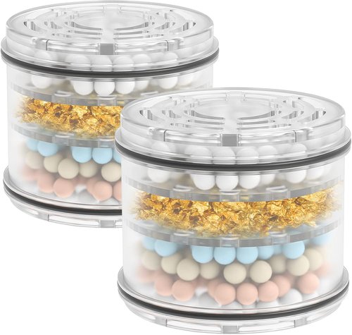 MakeFit Shower Head Filter Replacement Cartridge - 2-Pack for H5H117 Filtered Shower Head