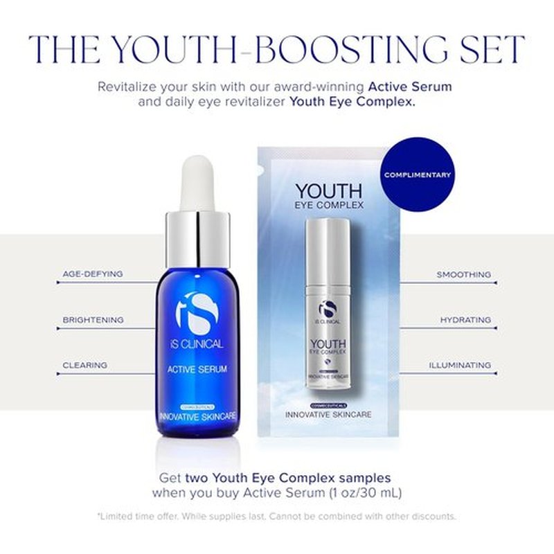 iS CLINICAL Active Serum - Visibly Evens Skin Tone | Anti-Aging Face Serum for Acne-Prone Skin