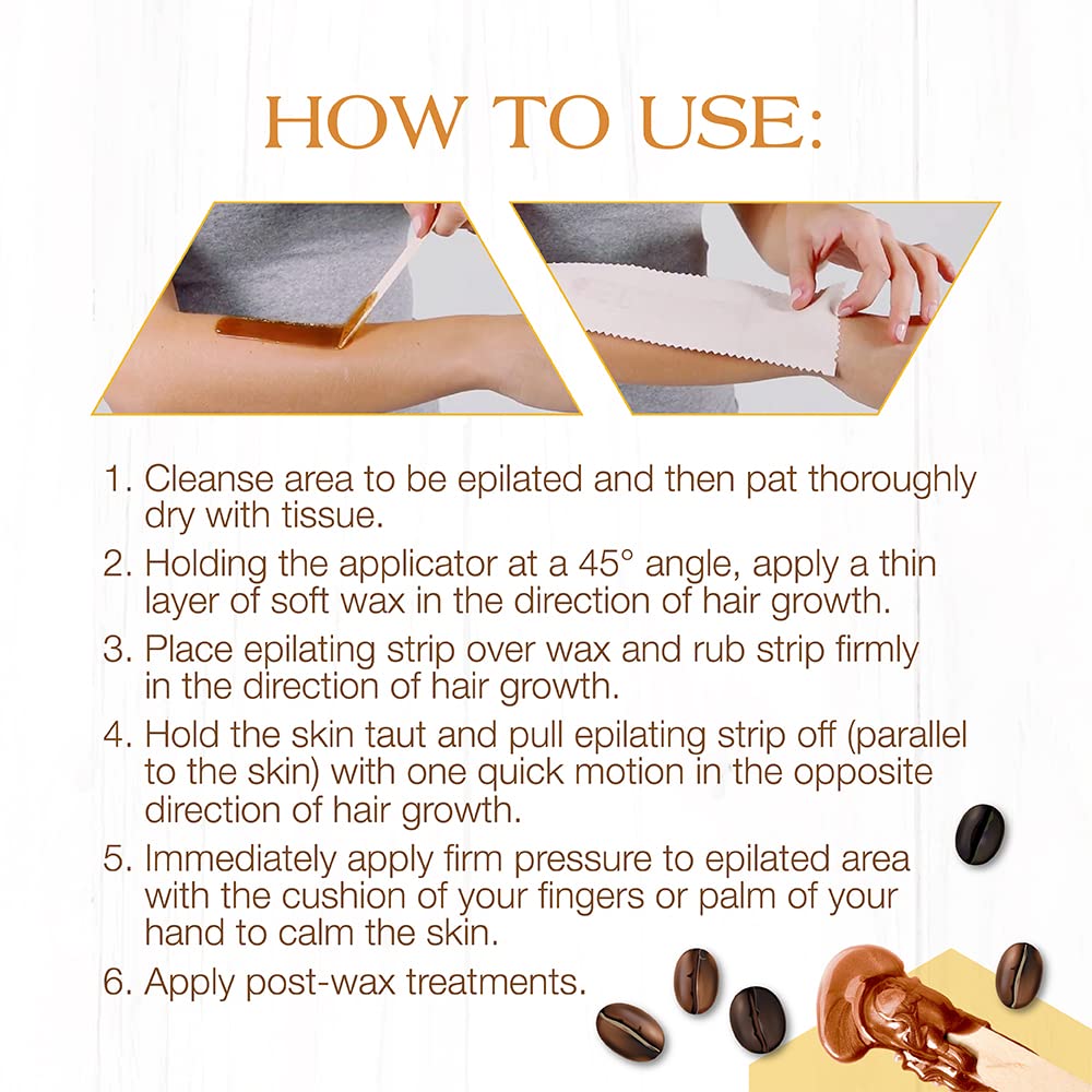 GiGi Espresso All Purpose Honee Soft Wax for Hair Removal with Antioxidant for Face & Body, Removes Coarse and Fine Hair, 14 oz