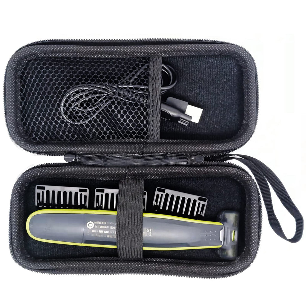 LinMei Hard Storage Travel Case Compatible for Micro Touch Solo Full Body Trimmer and Shaver - Sturdy and Protective (Case & 2 Brush Only)