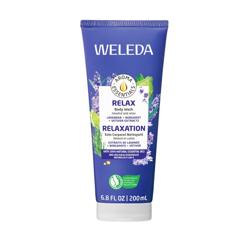 Weleda Aroma Essentials Relax Creamy Body Wash, Parabens Free, 6.8 Fluid Ounce (Pack of 1)