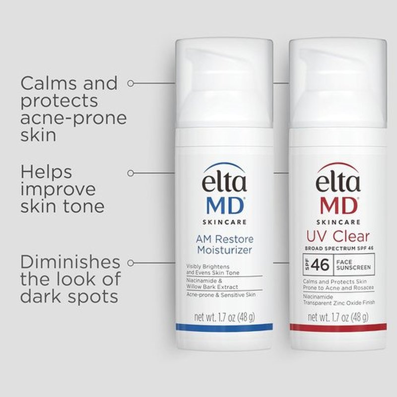 EltaMD AM Therapy Facial Moisturizer - Oil-Free Hydrating Lotion with Hyaluronic Acid | Lightweight & Safe for Sensitive Skin