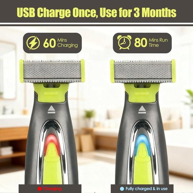 Skiennix Beard Trimmer for Men - Rechargeable Grooming Kit with Washable Electric Razors | Versatile Mustache & Hair Clippers