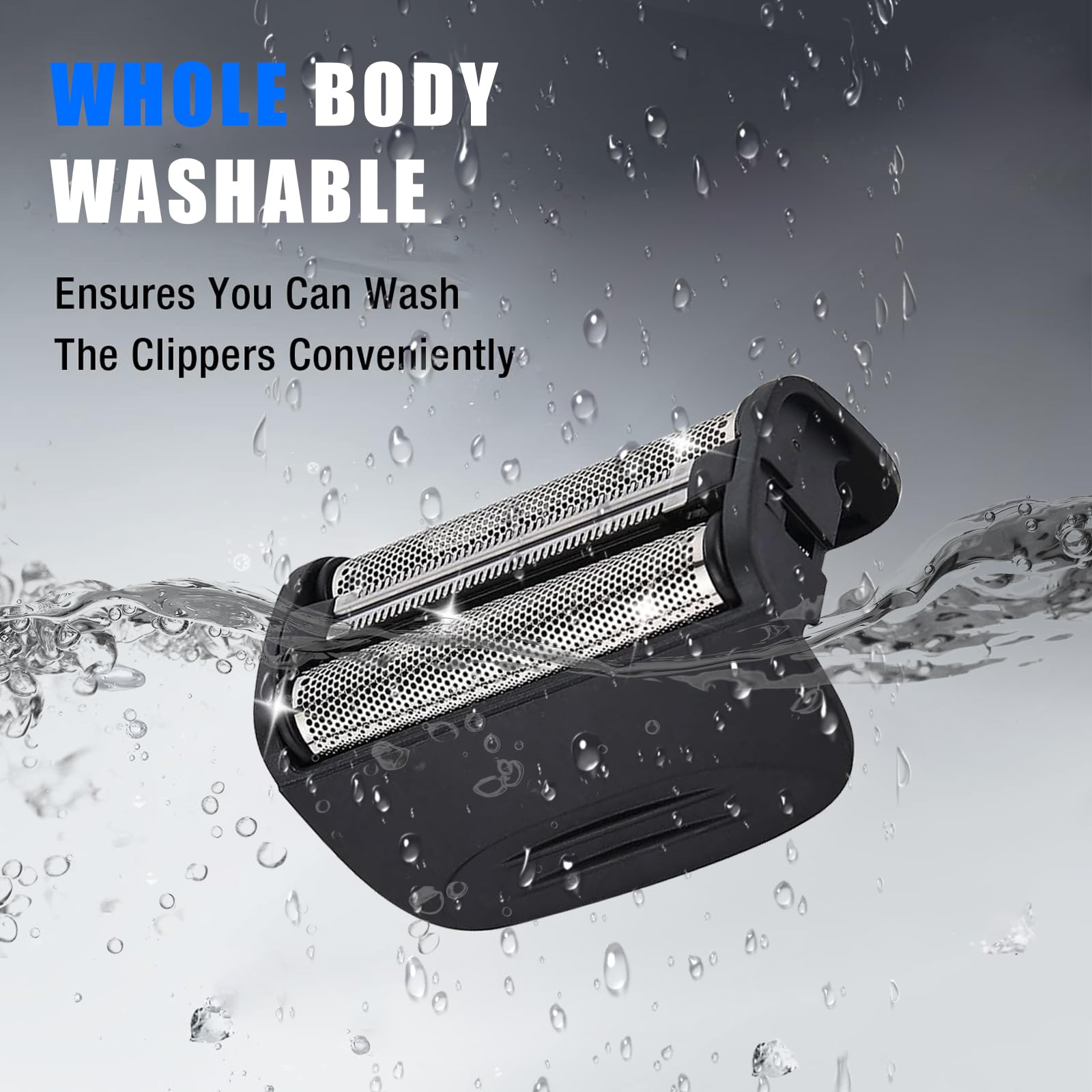 2PCS Shaver Replacement Foil Compatible with Remington PF7400, PF7500, and PF7600 Foil Shavers，Black
