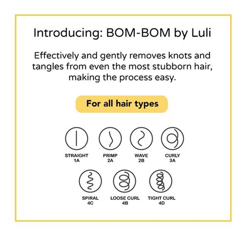 BOM BOM 2 Unit Kit, Wet And Dry Vented Detangling Hair Brush For All Hair Types, Light Weight Hairbrush, Scalp Massage Brush (Pink blue yellow)