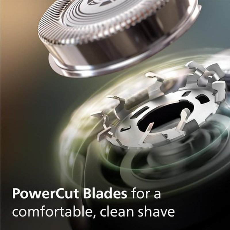 Philips Shaver for Men Series 3000 | Rechargeable Wet/Dry Electric Razor - Modern Steel Metallic