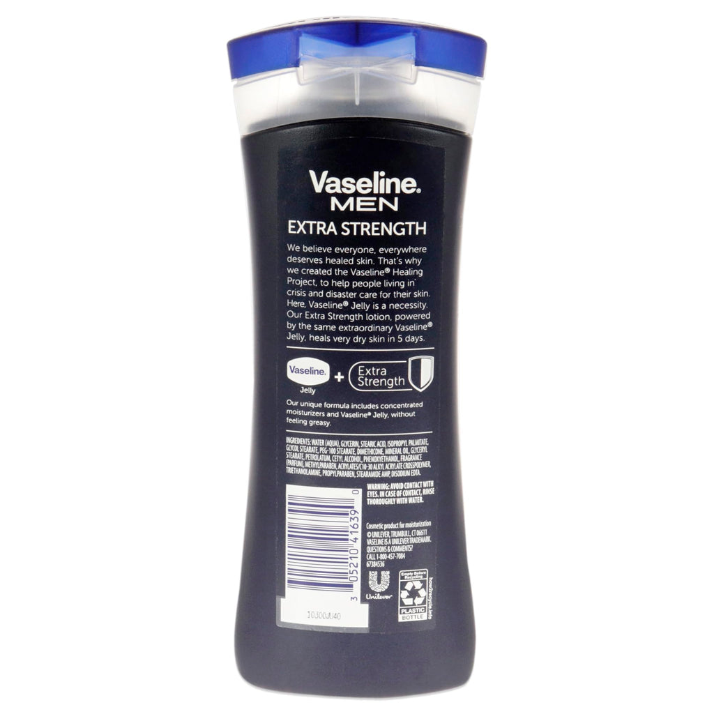 Vaseline Mens Extra Strength Lotion 10 Ounce (295ml) (2 Pack)