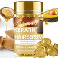 **Skiennix Keratin Hair Treatment Serum - Nourishing Leave-In Oil Capsules for All Hair Types**