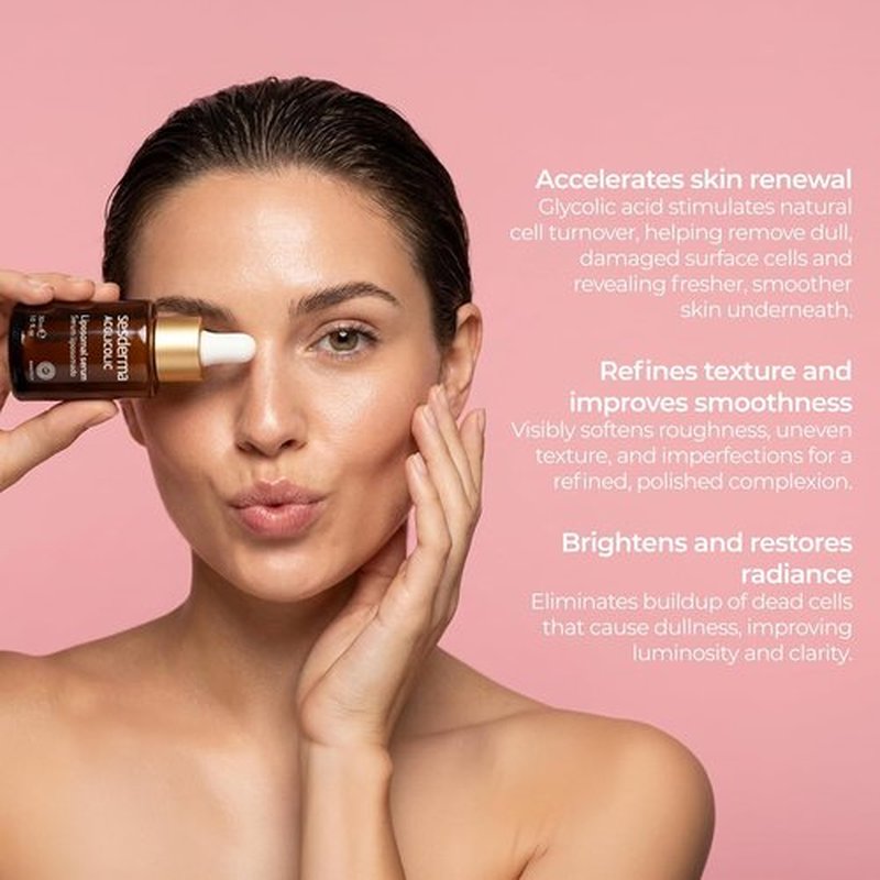 Sesderma ACGLICOLIC Facial Liposomal Serum - Anti-Aging Hydration | 1 Fl Oz