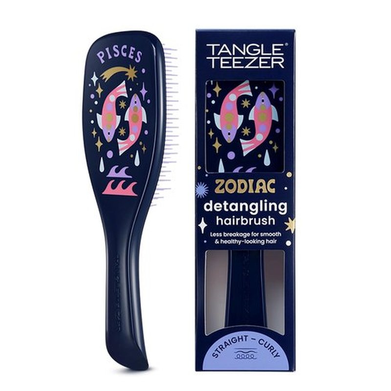 Tangle Teezer Zodiac Ultimate Detangler Hairbrush - Eliminates Knots & Reduces Breakage | Pisces Design