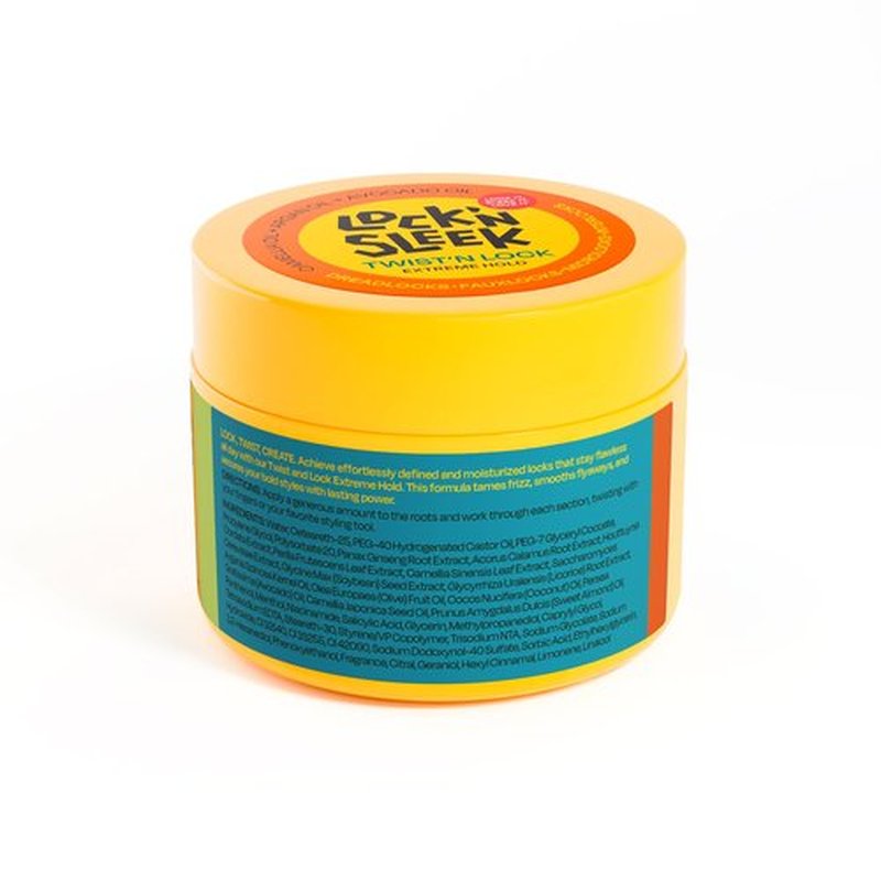 LOCK'N SLEEK Braiding Gel, Extreme Hold Braid, Loc, and Twist, Flake-Free, Tames Frizz, and Contol Edge (5 Fl Oz (Pack of 1))