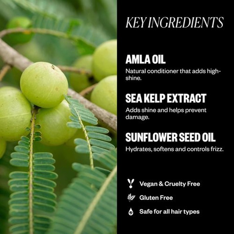 IGK Expensive Amla Oil Treatment - High Shine Gloss, Strengthens & Softens | UV Protection, Vegan | 1.7 oz