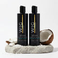 LIT UNICORNS Natural Anti-Static Wig Shampoo & Conditioner Set | for Synthetic and Human Hair Wigs | Clean, Protect, Detangle and Soften any hair system | Extend the Life of Your Wig | Paraben Free