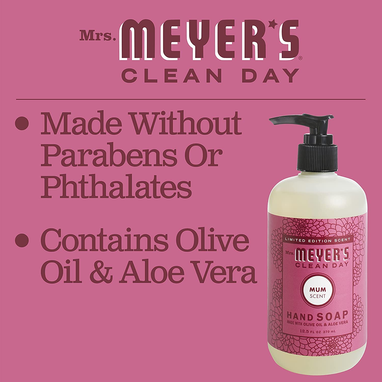 Mrs Meyers Hand Soap Radish 12.5 Ounce Pump (370ml) (2 Pack)
