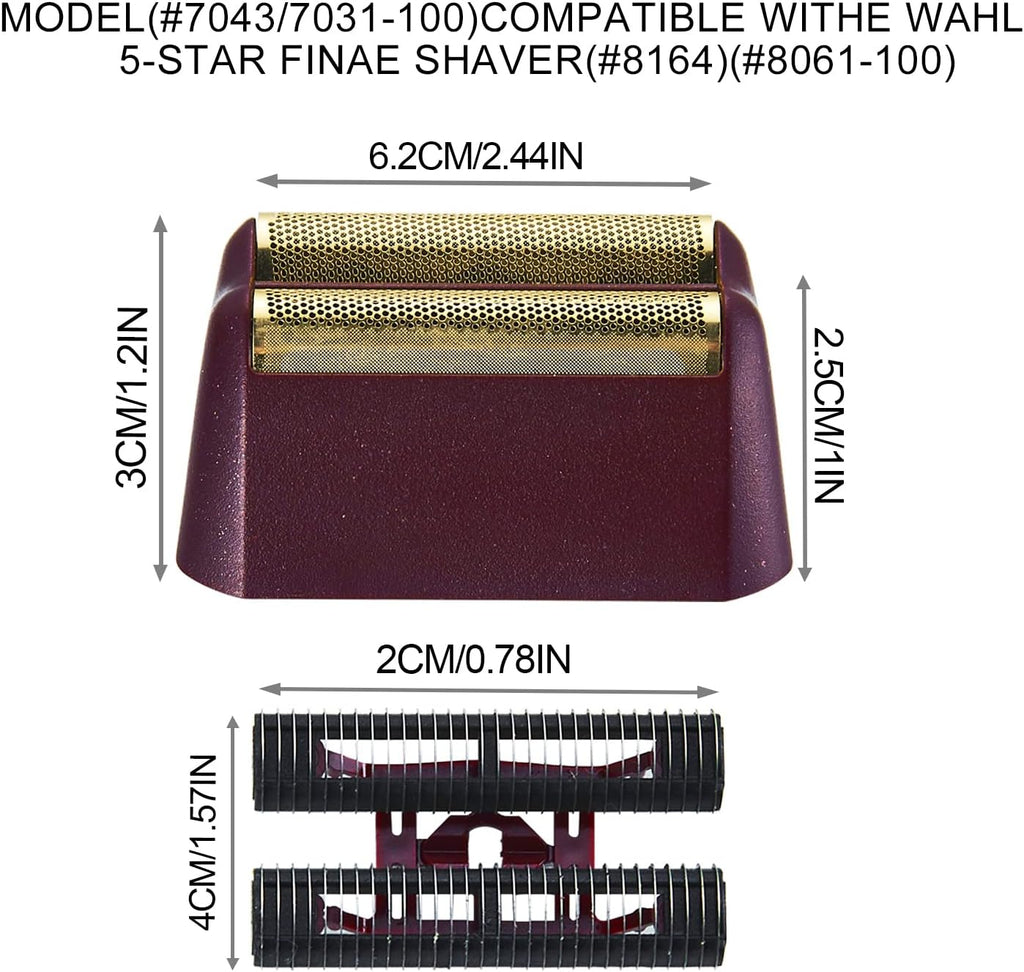 Wahl 5 Star Series Finale Shaver Replacement Foil & Cutter Bar Assembly - Super Close Shave (2 Pack)