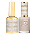 DND DC Gel Polish Set, Grey Collection, UV/LED Gel Polish and Air Dry Nail Lacquer, Matching Chip-Free Polish Duo, 301 Half Moon, 0.5 Fl Oz