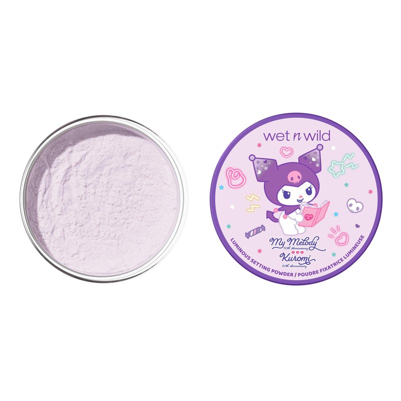 wet n wild My Melody and Kuromi Luminous Loose Setting Powder - Moody Cutie