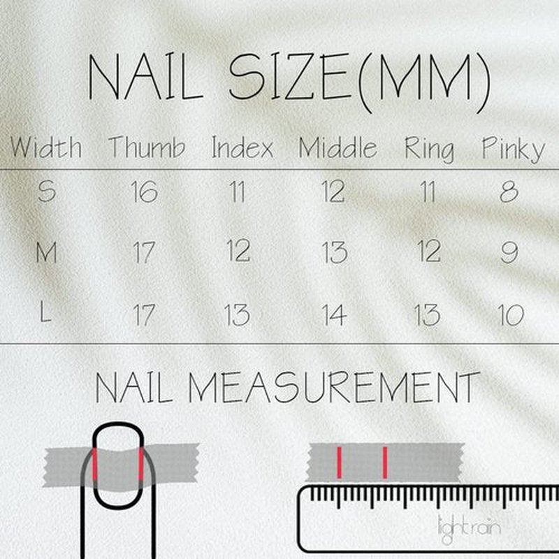 Light Rain Medium Size Hand-made Press on Nails, 3D Gel UV Finished False nails with Design by Professional Manicurist