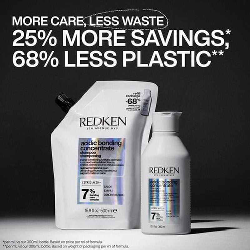 Redken Bonding Shampoo - Acidic Bonding Concentrate for Damaged Hair Repair | 16.9 Fl. Oz.