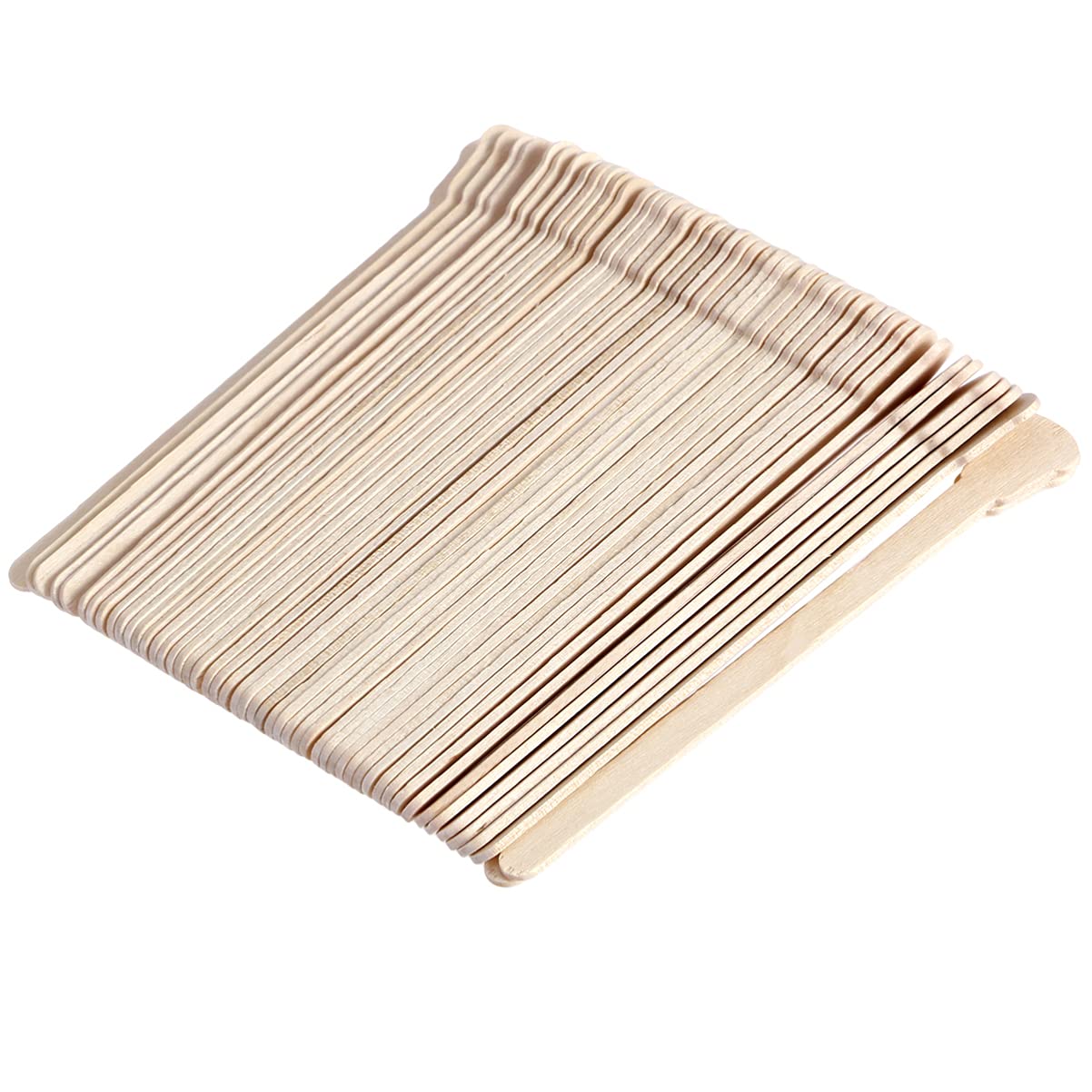 Uonlytech 500 Pcs Disposable Wooden Waxing Spatulas Hair Removal Wax Applicator Sticks for Facial and Body Waxing Salon Home Use