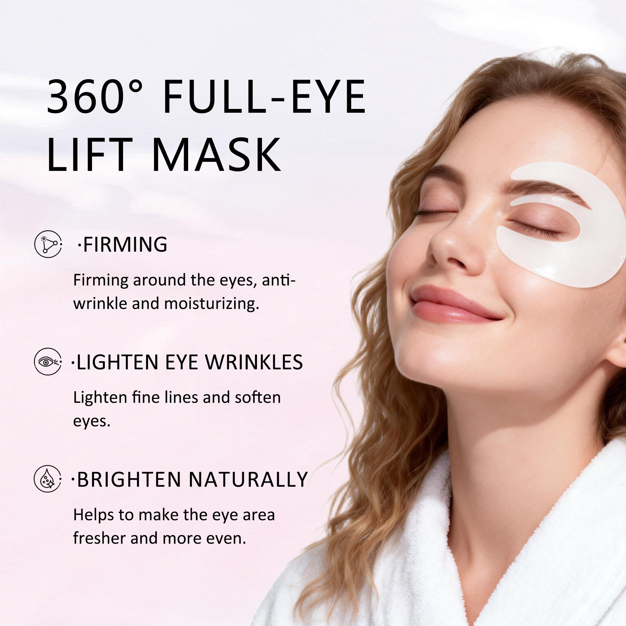Skulta Deep Peptide Eye Mask, Aurova Beauty Eye Mask, Eye Mask with Bio-Collagen Peptide Complex & Vitamin C (1Set/12 Patch)
