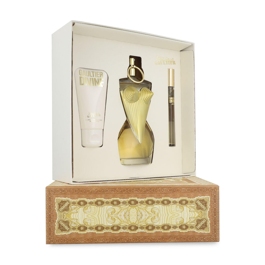 Gaultier Divine by Jean Paul Gaultier for Women - 3 Pc Gift Set 3.4oz EDP Spray, 0.3oz EDP Spray Mini, 2.5oz Body Lotion