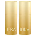 ILIKA 100% Natural Lip Balm - Organic, Plastic-free, Vegan, Cruelty-Free, Vitamin E, COSMOS Certified, PETA Certified, 2-Pack Unscented, All-Day Moisture, 0.15 oz each