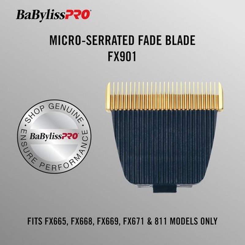 BaBylissPRO FX901 DLC Gold Titanium Micro-Serrated Replacement Blade | Precision Cutting Tool