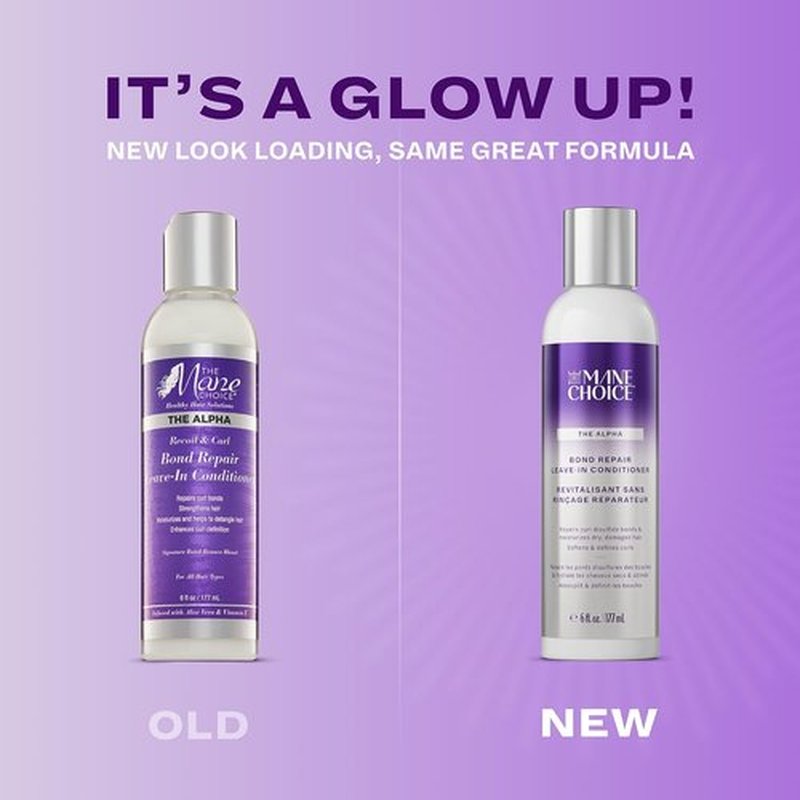Alpha Recoil & Curl Leave-In Conditioner - 6 oz | Strengthens & Moisturizes Coily, Curly, Wavy Hair