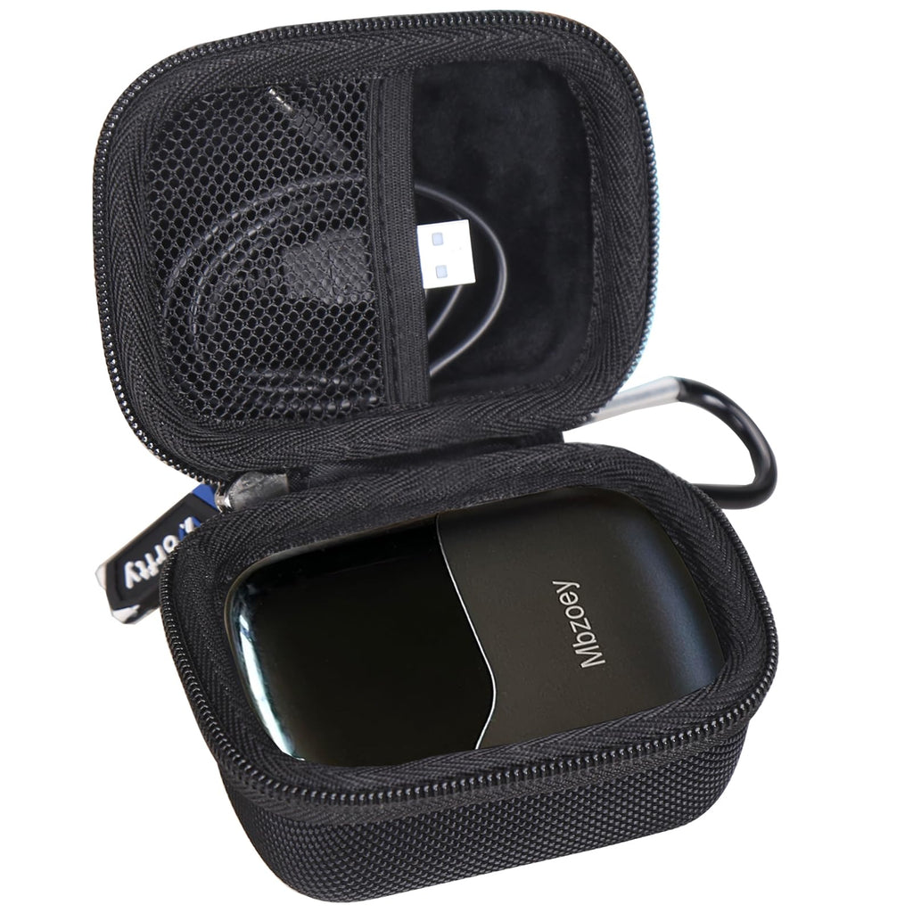Shavers Case for Mbzoey Electric Foil Shavers for Men: Mini Electric Razor for Face - Hard Protective Travel Carrying Storage Bag (Black)