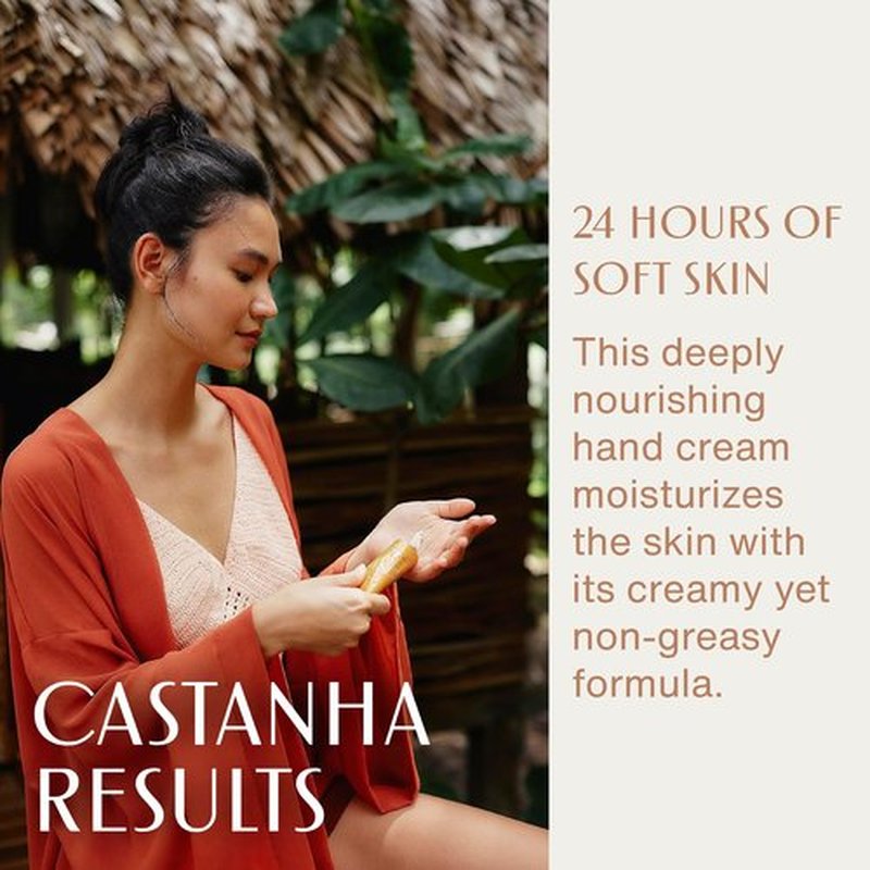 Natura Hand Care Bundle - Deep Moisturizing Castanha (Brazil Nut) Soap & 24H Hydration Cream | Vegan Skincare 8.4 fl oz + 2.6 oz
