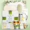 11 PCS Birthday Gifts for Women, Get Well Soon Gifts Baskets for Women Self Care Gifts, Spa Care Package After Surgery Thinking of You Sympathy Gift,Gift for Sick Friends Mom w/Blanket