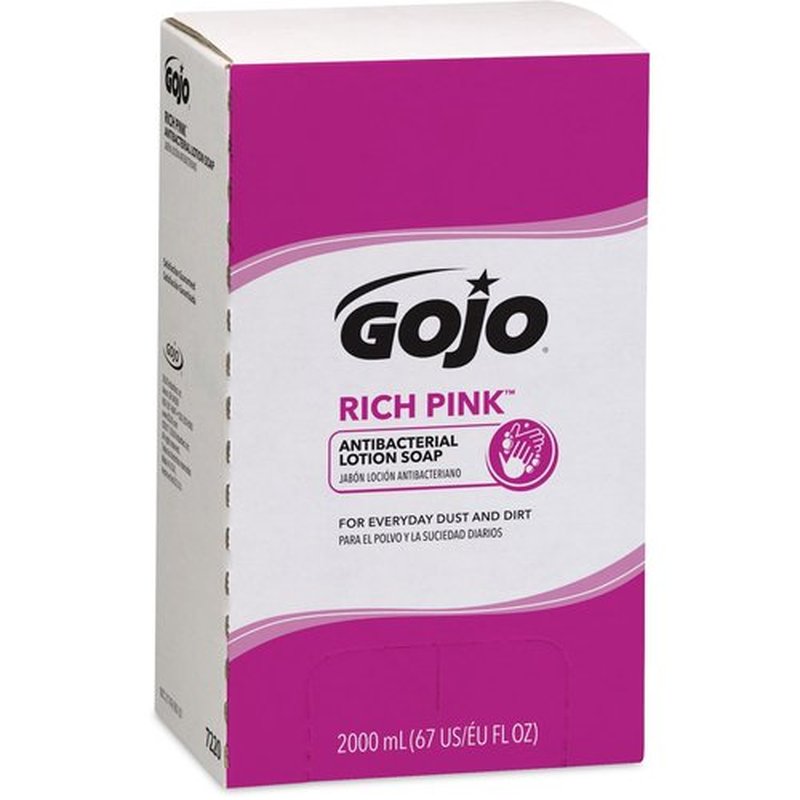 Gojo Rich Pink Antibacterial Lotion Soap Refill