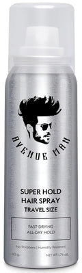 Avenue Man Super Hold Hairspray for Men - Travel Size for Long-Lasting Control | 1.76 oz