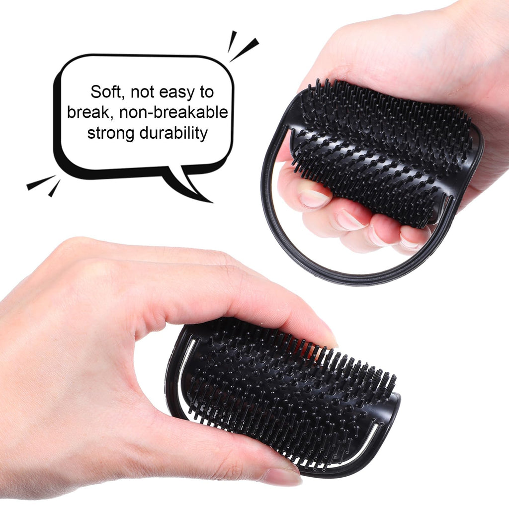 12Pcs Palm Comb, Portable Pocket Hand Combs for Men Soft Shampoo Brush Scalp Massager for DIY Hair Styling Scalp Massage and Shower