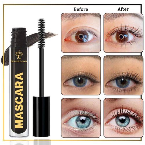 Regine Switzerland Black Waterproof Mascara - Dramatic Volume & Vegan Formula for False Lash Effect