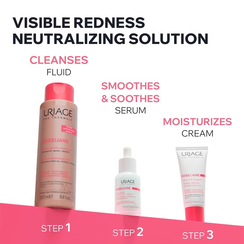 Uriage Roseliane Smoothing Serum - Calms Redness & Heating Sensations | Reduces Fine Lines