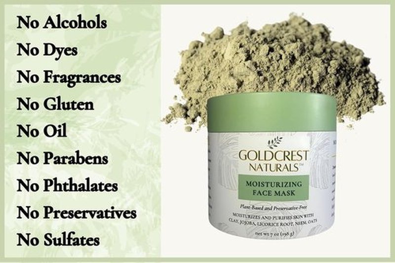 Moisturizing Face Mask - Organic Neem & Clay Formula for Dry Skin | Hydrates & Softens, 7 oz