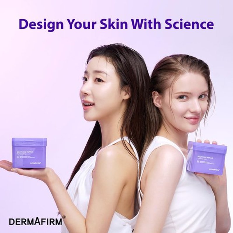 DERMAFIRM Soothing Repair Toning Pad - Korean Skin Care Toner Pads for Face w/Glutathione + PHA, AHA, LHA - Vegan & Moisturizing Face Exfoliating - Salicylic Acid Facial Pads 70EA