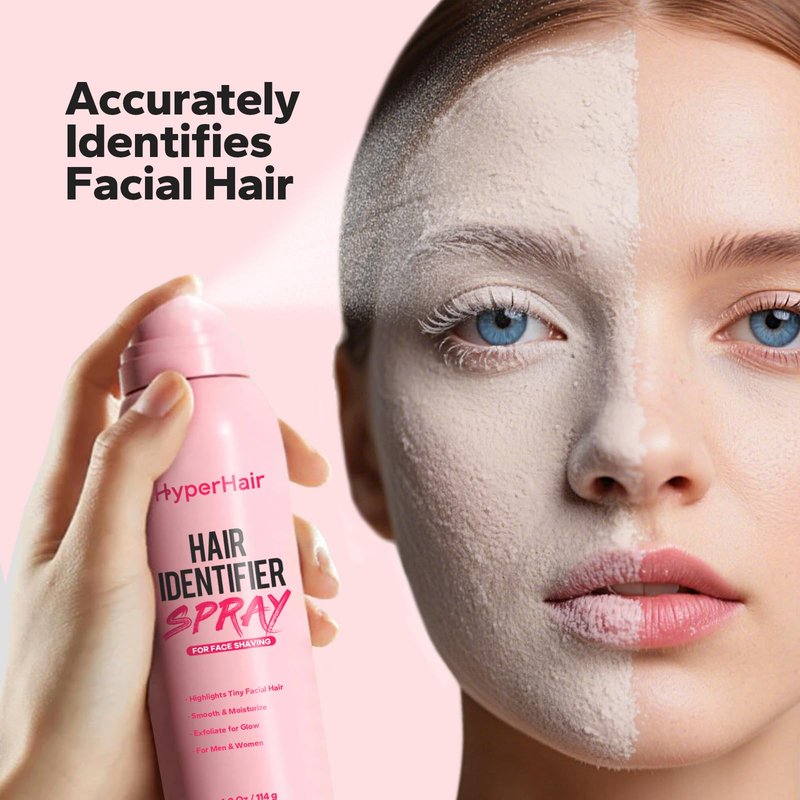 HyperHair Hair Identifier Spray for Face Shaving, Moisturizing and Skin Care Dermaplane Sprays, Dermaplane Kit, Hair Identifier Spray for Face Dermaplaning, Suitable for All Skin Types