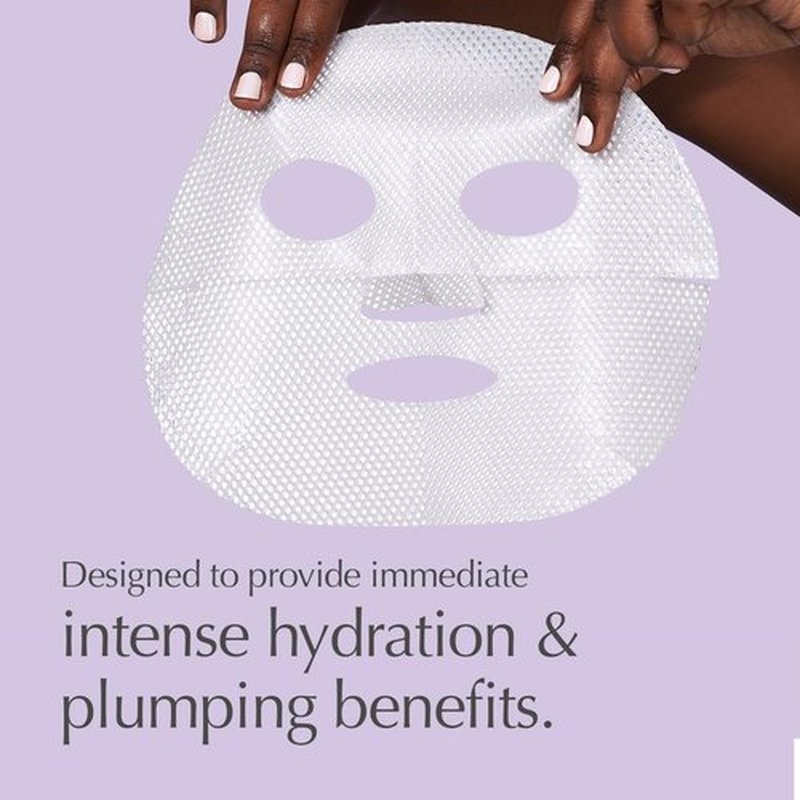 Exuviance Pick-Me-Up Plumping Mask - Pure Hyaluronic Acid & Caffeine for Instant Hydration | 0.7 oz