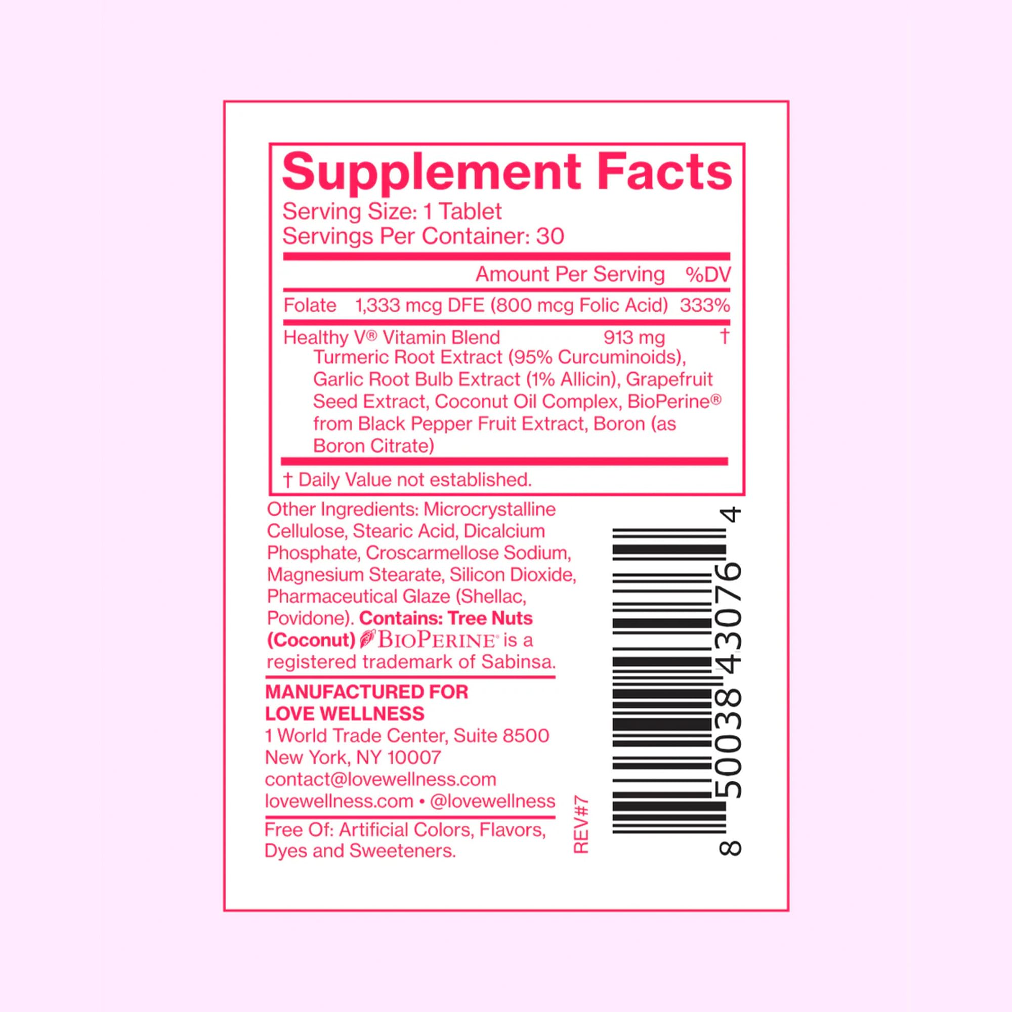 Love Wellness Good Girl Probiotics and Healthy V Vitamin | Womens Wellness Duo | Womens Probiotics Supplements for pH Balance and Vaginal Health