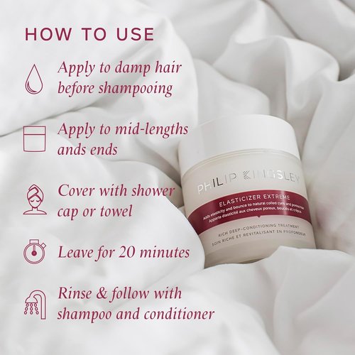 Philip Kingsley Elasticizer - Deep Conditioning Hair Mask Treatment for All Hair Types | Hydrates, Adds Shine, Reduces Breakage | 33.8oz Refill Pouch