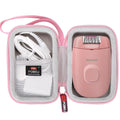 FBLFOBELI EVA Case for Philips Epilator Series 2000/Braun Silk-epil 3 3-270