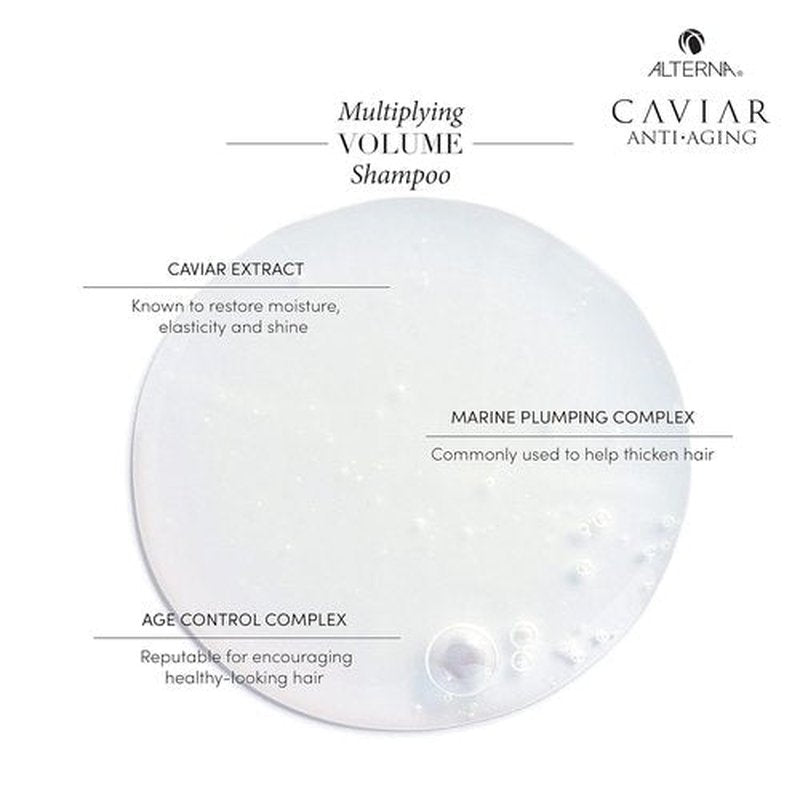 Alterna CAVIAR Anti-Aging Volume Shampoo - Boosts Thickness for Fine Hair | Sulfate-Free Formula