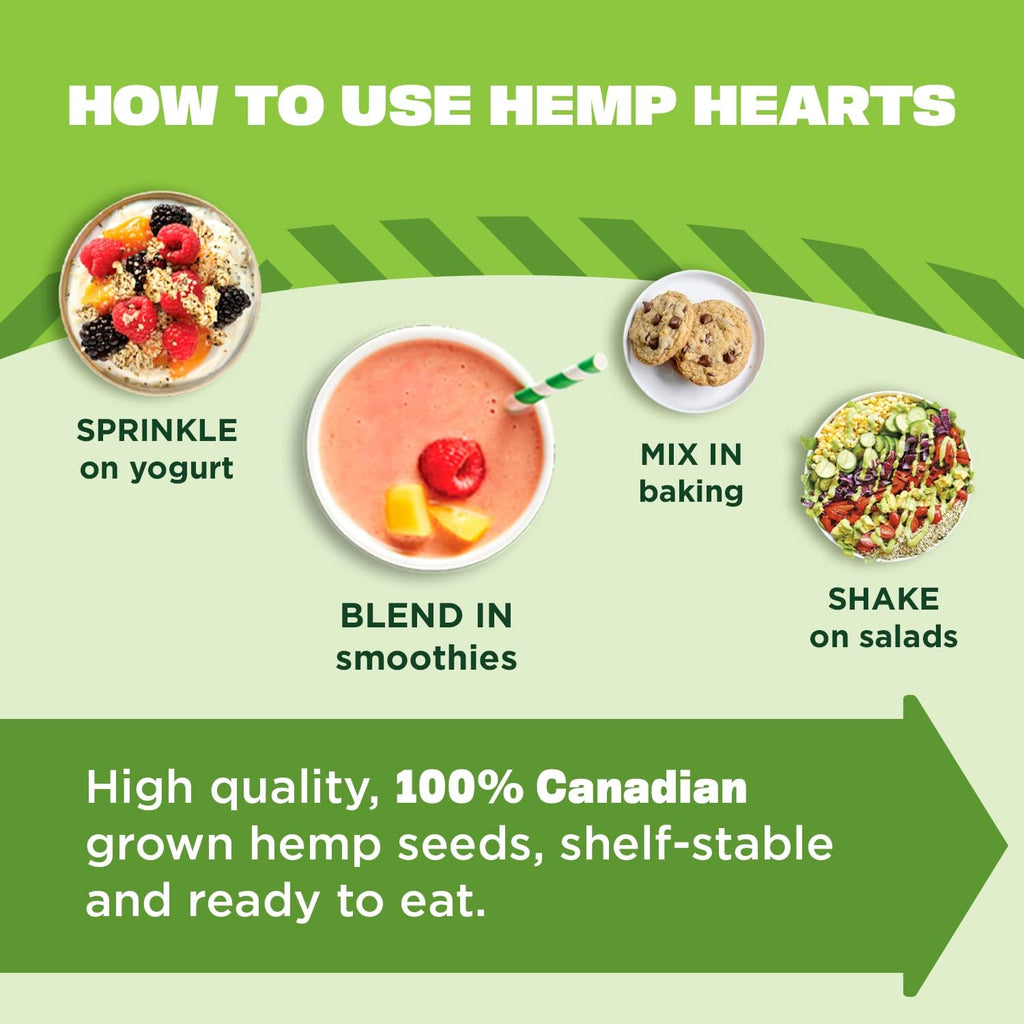 Manitoba Harvest Organic Hemp Hearts, 12oz, 10g Plant Based Protein and 12g Omega 3 & 6 per Srv, Smoothies, yogurt & salad, Non-GMO, Vegan, Keto, Paleo, Gluten Free