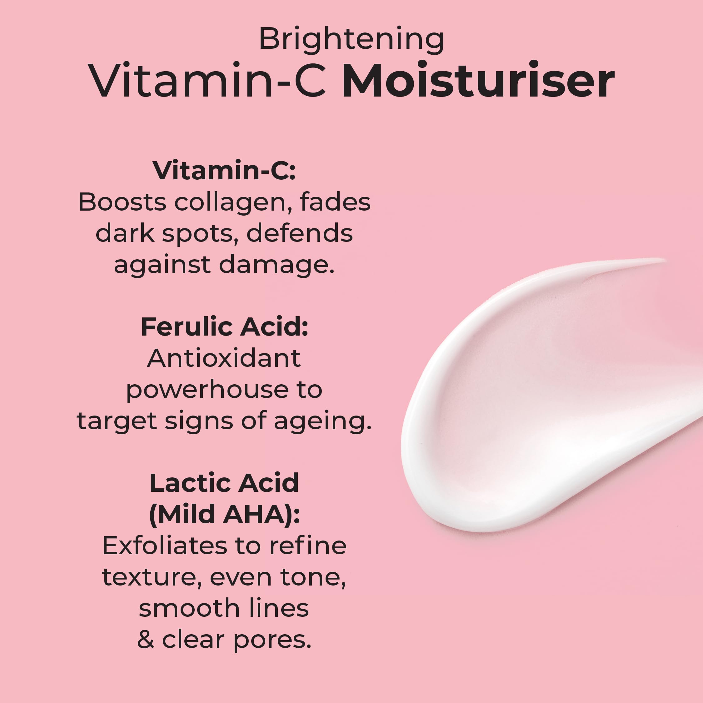 MCoBeauty - Glow Brightening Vitamin C Facial Moisturizer - Hydrating Face Cream with Ferulic Acid for Radiant, Energised & Dewy Skin - Contains Ferulic Acid, Crema Hidratante Para La Cara