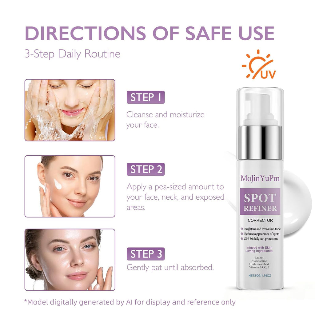 Dark Spot Corrector Serum with Retinol, Niacinamide & Alpha Arbutin, Brightening Face Serum for Uneven Tone, Post Acne Marks & Dull Skin, Hydrating Glow Formula with Hyaluronic Acid