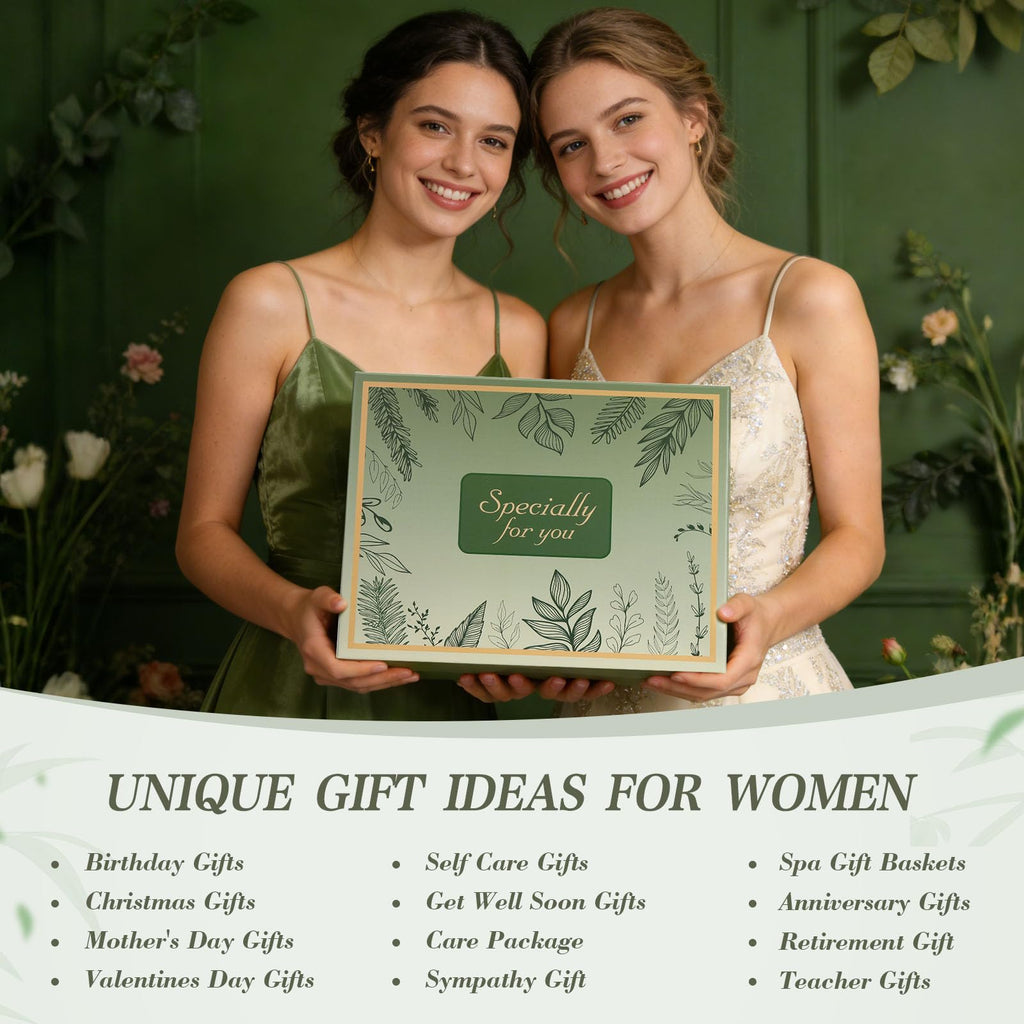 Self Care Gifts for Women Get Well Soon Gift Baskets, Birthday Gift Set for Friends Sister Daughter, Thinking of You Sympathy Gifts Baskets Spa Care Package for Women Mom Wife Grandma