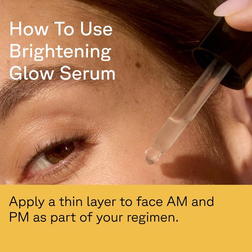 Acure Brightening Glow Serum - Anti-Aging Facial Serum with Argan & Cranberry Seed Oil | 1 fl oz, Vegan & Cruelty-Free
